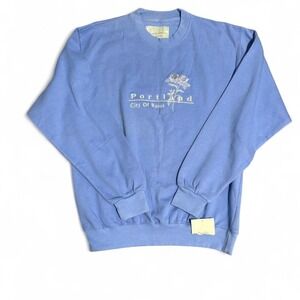 Light‎ purpleish Portland City of Roses crewneck sweatshirt